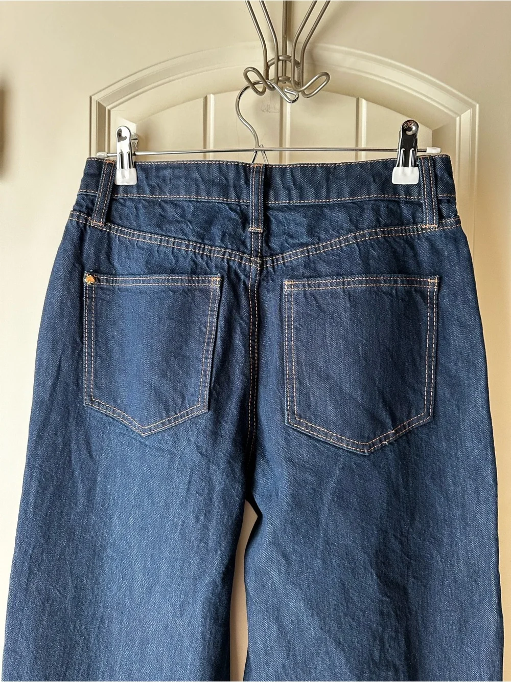 kate spade Blue Denim High-Rise Straight Leg CuffedJeans size 2